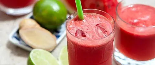 Watermelon & Ginger Diuretic Juice